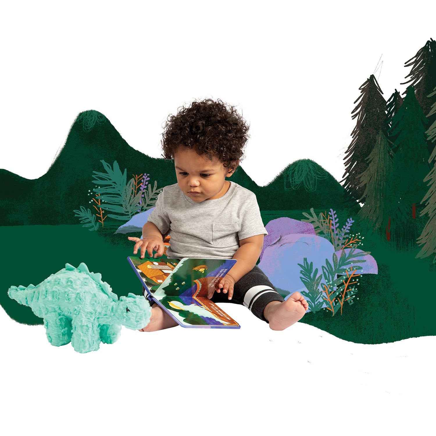 Little Jurassics Chomp (Stegosaurus) - Babylegetøj - BORN Copenhagen ApS