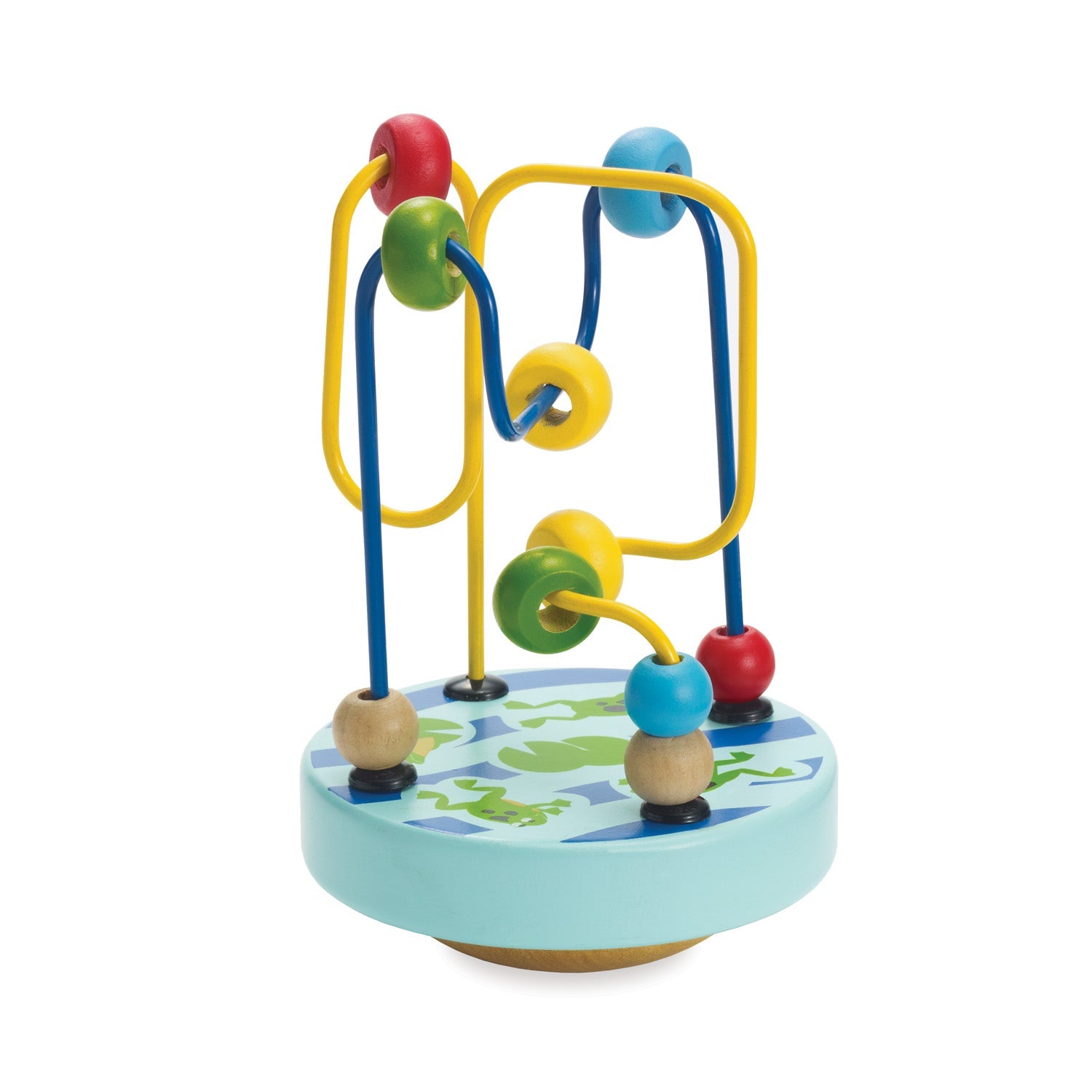 Wobble - A - Round Beads - Blue - Babylegetøj - BORN Copenhagen ApS